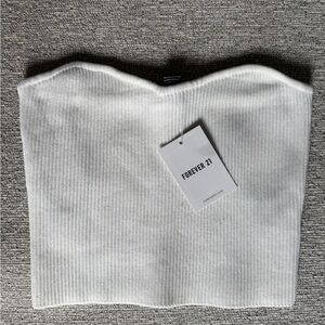 Forever 21 White Women's Tube Top